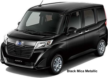 New Subaru Justy Custom body color: BLACK MICA METALLIC