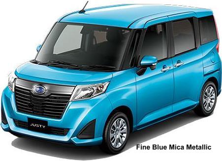 New Subaru Justy Custom body color: FINE BLUE MICA METALLIC