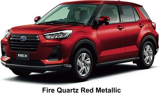 New Subaru Rex body color: Fire Quartz Red Metallic