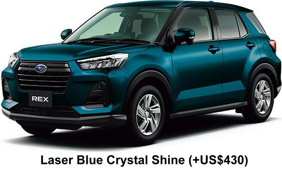 New Subaru Rex body color: Laser Blue Crystal Shine (option color +US$430)