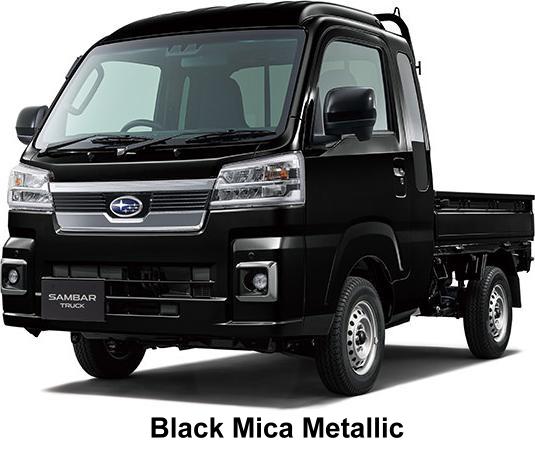 New Subaru Sambar Grand Cab Truck body color: BLACK MICA METALLIC