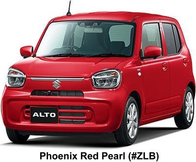 New Suzuki Alto Hybrid body color: Phoenix Red Pearl (Color No. ZLB)
