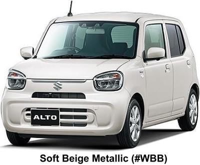 New Suzuki Alto Hybrid body color: Soft Beige Metallic (Color No. WBB)