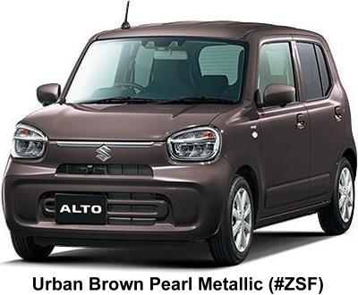 New Suzuki Alto Hybrid body color: Urban Brown Pearl Metallic (Color No. ZSF)
