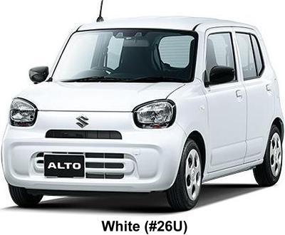 New Suzuki Alto Hybrid body color: White (#26U)