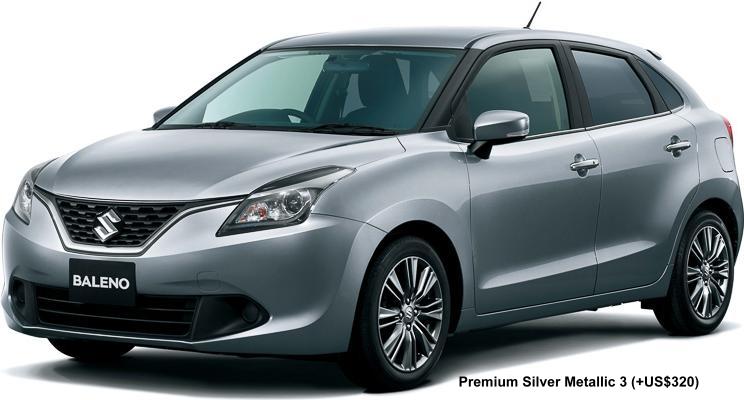 New Suzuki Baleno body color: Premium Silver Metallic-3 (option color +US$320)