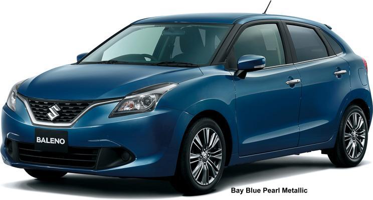 New Suzuki Baleno body color: Bay Blue Pearl Metallic