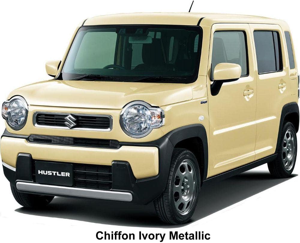 New Suzuki Hustler Hybrid body color: Chiffon Ivory Metallic