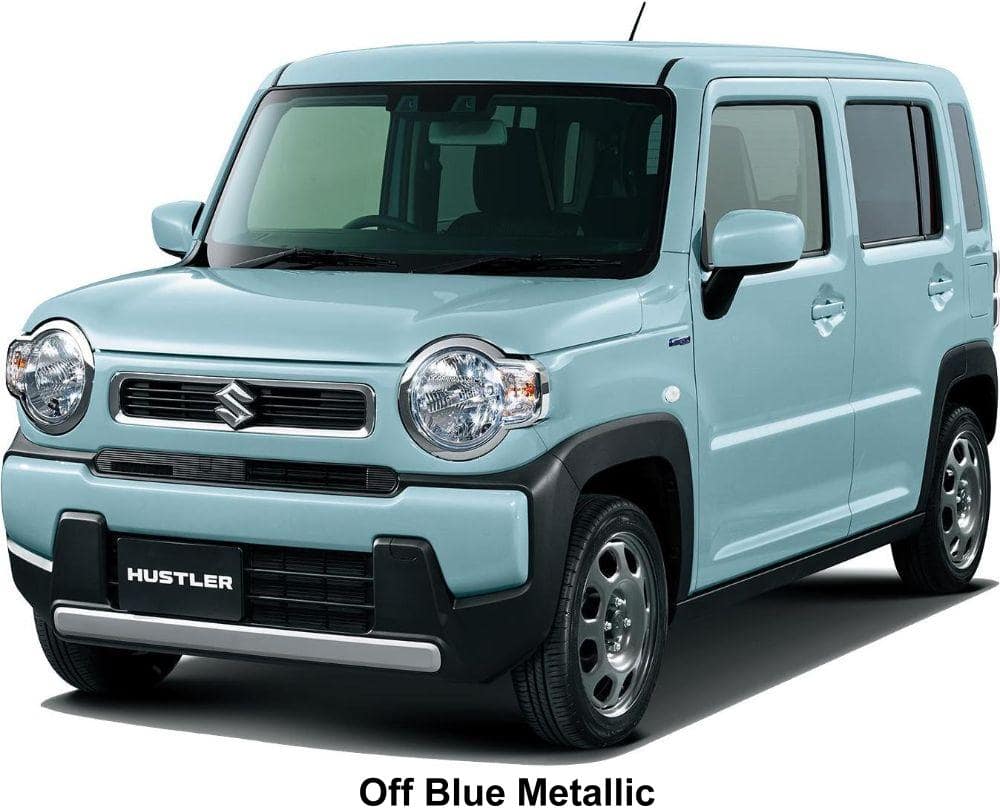 New Suzuki Hustler Hybrid body color: Off Blue Metallic