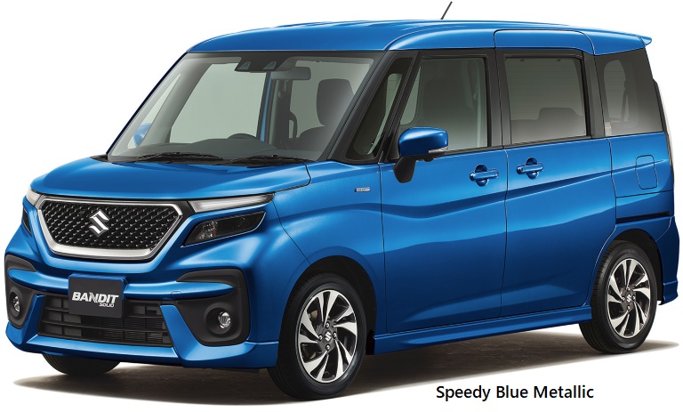 New Suzuki Solio Bandit Hybrid body color: Speedy Blue Metallic