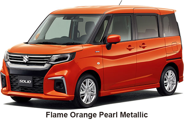 Suzuki Solio Hybrid Color: Flame Orange Pearl Metallic