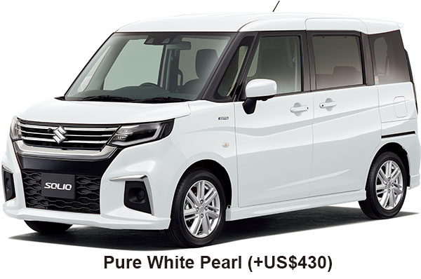 Suzuki Solio Hybrid Color: Pure White Pearl