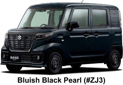 New Suzuki Spacia Base body color: Bluish Black Pearl (#ZJ3)