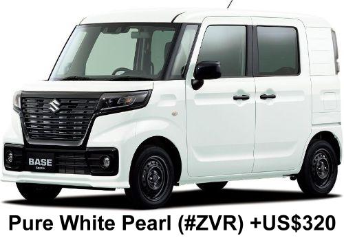 New Suzuki Spacia Base body color: Pure White Pearl (#ZVR) +US$320
