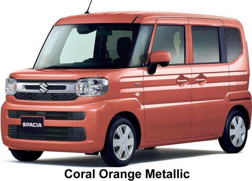 New Suzuki Spacia body color: Coral Orange Metallic
