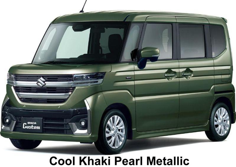New Suzuki Spacia Custom Hybrid body color: Cool Khaki Pearl Metallic