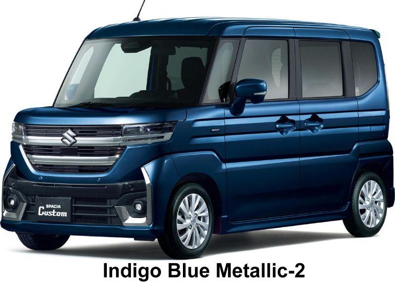 New Suzuki Spacia Custom Hybrid body color: Indigo Blue Metallic-2