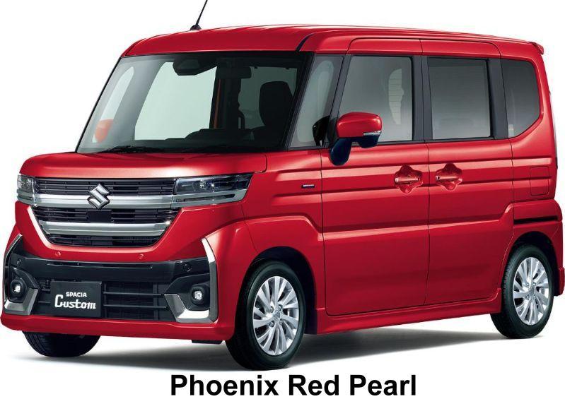 New Suzuki Spacia Custom Hybrid body color: Phoenix Red Pearl