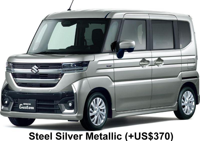 New Suzuki Spacia Custom Hybrid body color: Steel Silver Metallic (+US$370)
