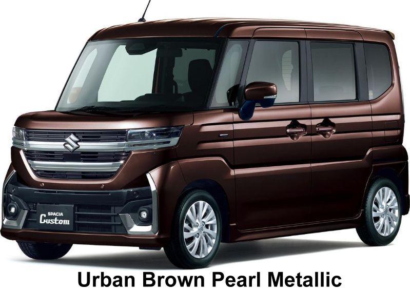 New Suzuki Spacia Custom Hybrid body color: Urban Brown Pearl Metallic