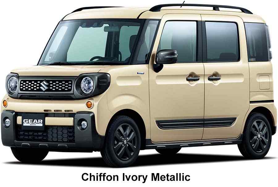 New Suzuki Spacia Gear body color: Chiffon Ivory Metallic