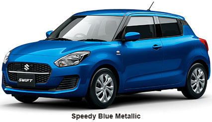 New Suzuki Swift Hybrid body color: SPEEDY BLUE METALLIC