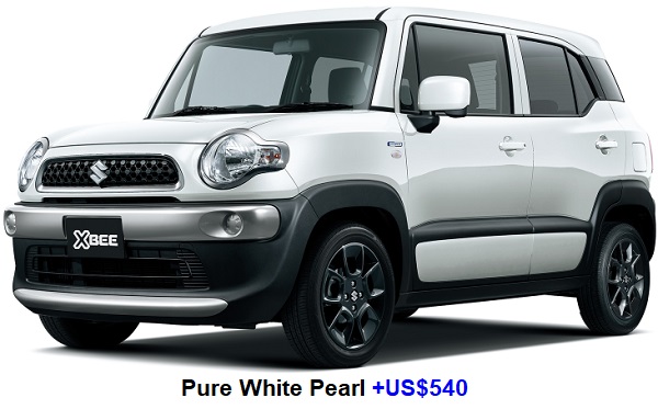 New Suzuki XBee body color: Pure White Pearl  Option color +US$540