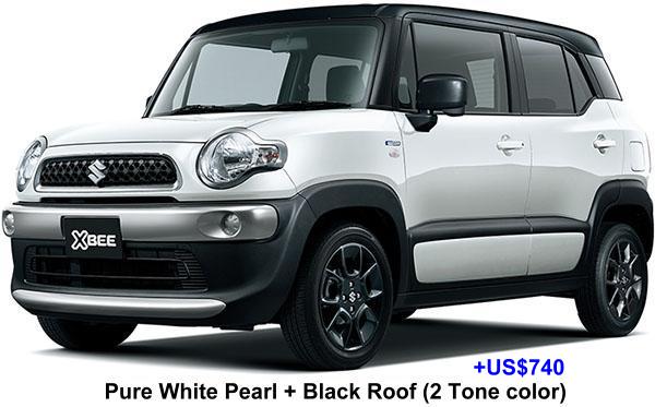 New Suzuki XBee body color: Pure White Pearl + Black Roof (2 Tone color) Option color +US$740