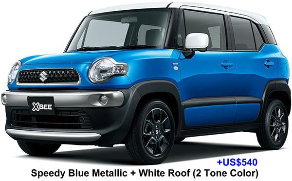 New Suzuki XBee body color: Speedy Blue Metallic + White Roon (2 Tone Color) Option color +US$540