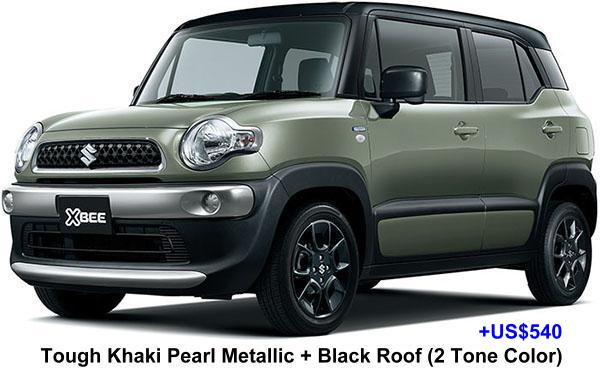 New Suzuki XBee body color: Tough Khaki Pearl Metallic + Black Roof (2 Tone Color) Option color +US$540