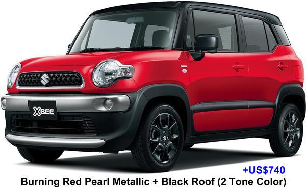 New Suzuki XBee body color: Burning Red Pearl Metallic + + Black Roof (2 Tone Color) Option color +US$740