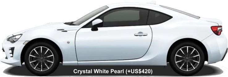 New Toyota 86 body color: CRYSTAL WHITE PEARL (+US$420)