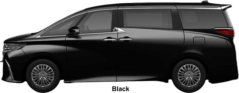 New Toyota Alphard Executive Lounge body color: BLACK
