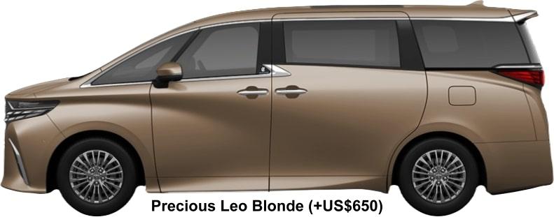 New Toyota Alphard Executive Lounge body color: PRECIOUS LEO BLONDE (option color +US$650)