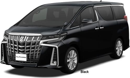 New Toyota Alphard Royal Lounge body color (Aero Model): BLACK