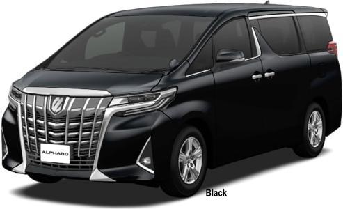 New Toyota Alphard Royal Lounge body color (Regular Model): BLACK