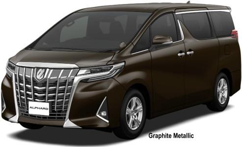 New Toyota Alphard Royal Lounge body color (Regular Model): GRAPHITE METALLIC