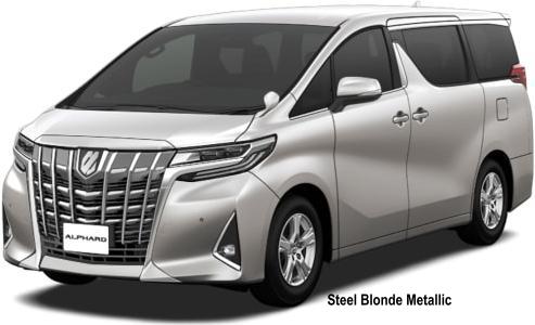 New Toyota Alphard Royal Lounge body color (Regular Model): STEEL BLONDE METALLIC
