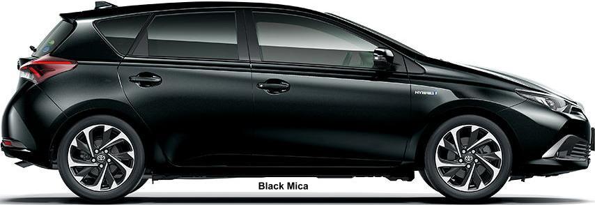 New Toyota Auris Hybrid body color: BLACK MICA