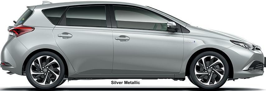 New Toyota Auris Hybrid body color: SILVER METALLIC