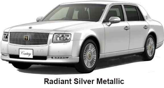 Toyota Century Color: Radiant Silver Metallic