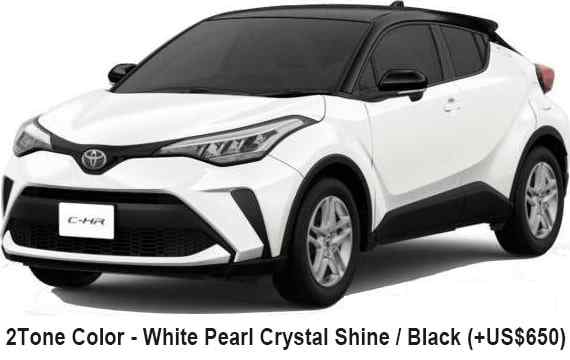Toyota CHR Color: 2 Tone White Pearl Crystal Shine + Black