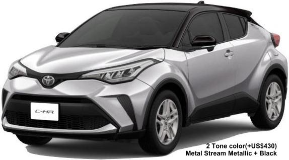 Toyota CHR Hybrid Color: 2 Tone Metal Stream Metallic + Black