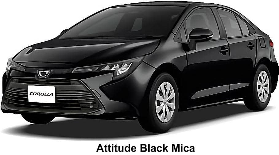 New Toyota Corolla Hybrid body color: Attitude Black Mica