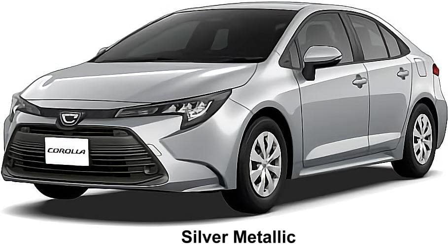 New Toyota Corolla Hybrid body color: Silver Metallic