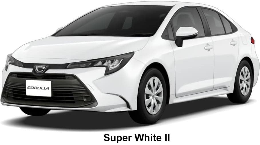 New Toyota Corolla Hybrid body color: Super White II