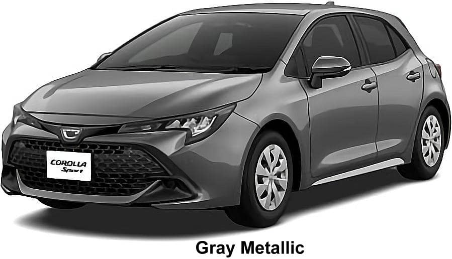 New Toyota Corolla Sport body color: Gray Metallic