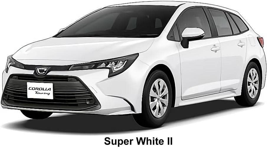 New Toyota Corolla Touring Hybrid body color: Super White II