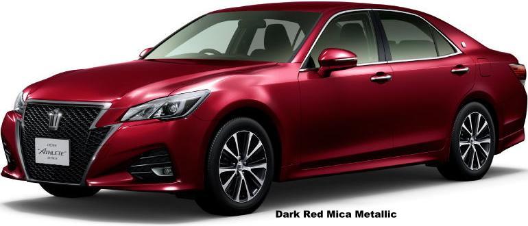 New Toyota Crown Athlete Body Color: Dark Red Mica Metallic