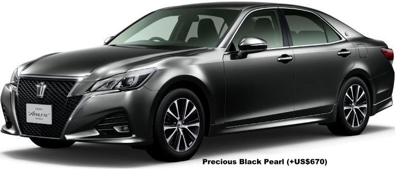 New Toyota Crown Athlete Hybrid Body Color: Precious Black Pearl (option color +US$670)